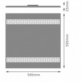 27,5W LED panelė LOUVER,...