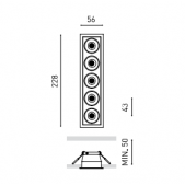 10,5W LED įleidžiamas...