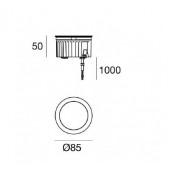 8W LED įleidžiamas lauko...