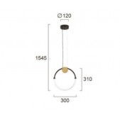 9W LED pakabinamas...