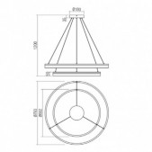76W LED pakabinamas...