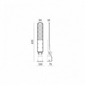 100W LED gatvės šviestuvas...