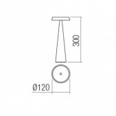 2,5W LED įkraunamas stalo...