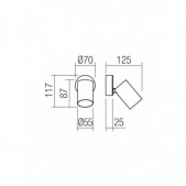 Paviršinis šviestuvas MODI,...