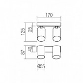 Paviršinis šviestuvas MODI,...