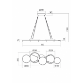 65W LED pakabinamas...