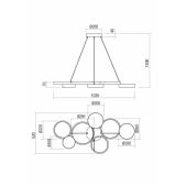 65W LED pakabinamas...