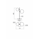 Stalo šviestuvas ROY, G9,...