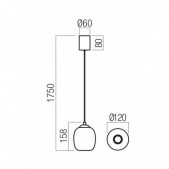 6W LED pakabinamas...