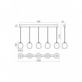 26W LED pakabinamas...