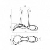 58W LED pakabinamas...