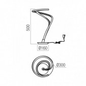 18W LED stalo šviestuvas...