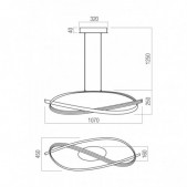 38W LED pakabinamas...