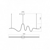 34W LED pakabinamas...