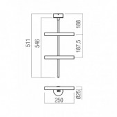 14,6W LED paviršinis...