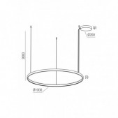 75W LED pakabinamas...