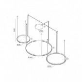 176W LED pakabinamas...