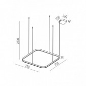58W LED pakabinamas...