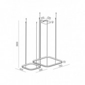 96W LED pakabinamas...