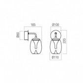 6W LED sieninis šviestuvas...