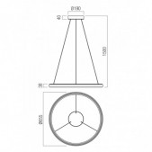 35W + 35W LED pakabinamas...