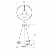 38W LED pakabinamas...
