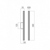 2 x 5W LED sieninis...