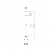 3W LED pakabinamas...