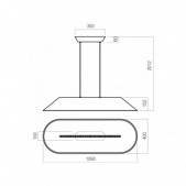 23,5W LED pakabinamas...