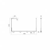 25W LED pakabinamas...