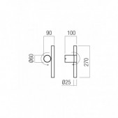 8,3W LED sieninis...