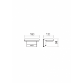 2W LED sieninis lauko...