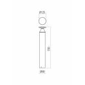 12W LED pastatomas lauko...