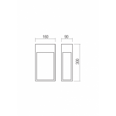 20W LED sieninis lauko...