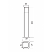 13W LED pastatomas lauko...