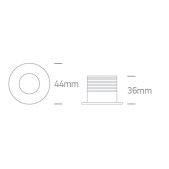 3W LED įleidžiamas...