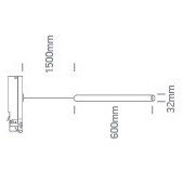 8W LED pakabinamas...