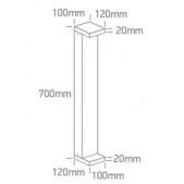8W LED pastatomas lauko...