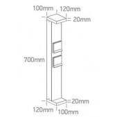 8W LED pastatomas lauko...