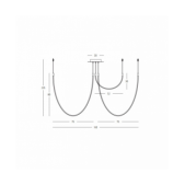 46W LED pakabinamas...