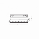 12W LED šviestuvas į...