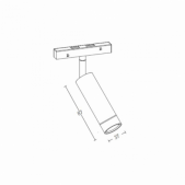 7W LED akcentinis...