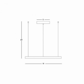 28W LED pakabinamas...