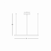 45W LED pakabinamas...