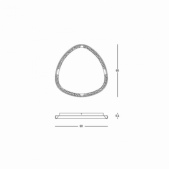 32W LED lubinis šviestuvas,...