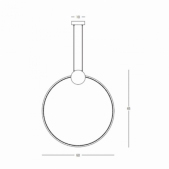 24W LED pakabinamas...