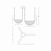 54W LED pakabinamas...