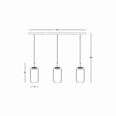 3x12W LED pakabinamas...