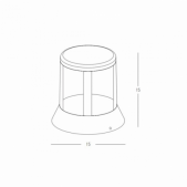 8W LED pastatomas lauko...