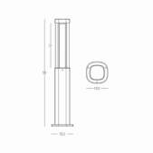 7W LED pastatomas lauko...